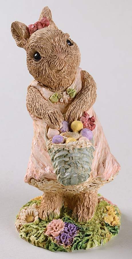 Easter Bunny Family Girl Bunny With Easter Basket - Boxed by United Design-1