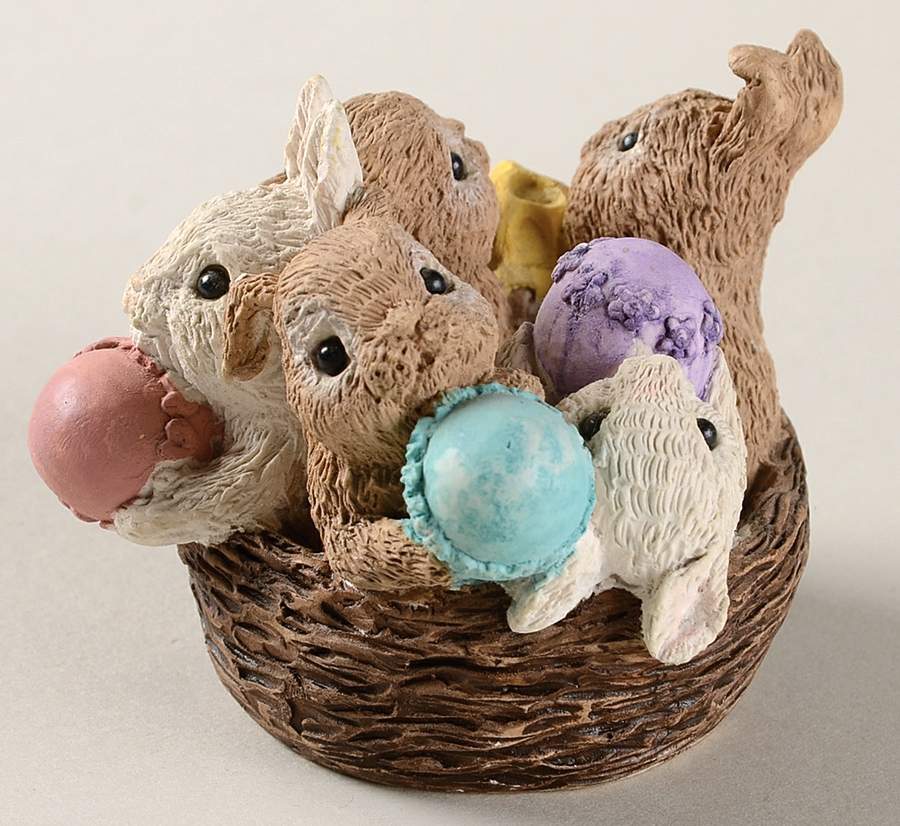 Easter Bunny Family Nest Of Bunny Eggs - Boxed by United Design-1
