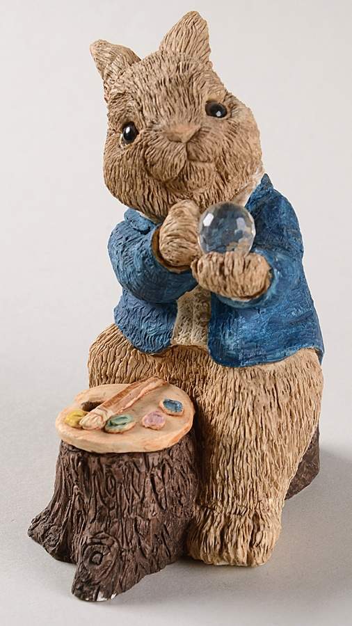 Easter Bunny Family Easter Bunny W/ Crystal - Boxed by United Design-1