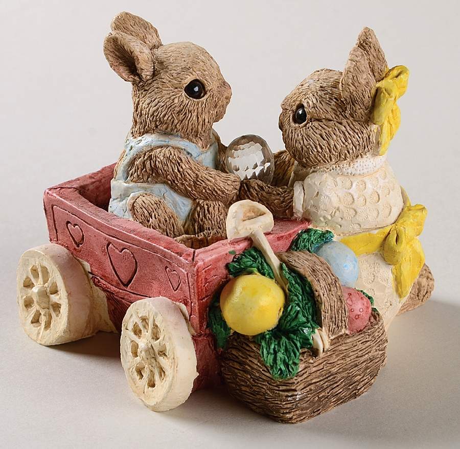 Easter Bunny Family Sis & Bubba Sharing - Boxed by United Design-1