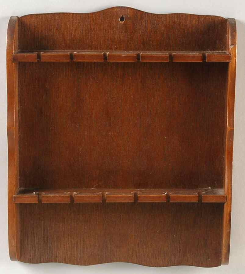 Flowers of the Month Wooden Display Rack - Display Rack Wood by Unknown Mfg Silver-1
