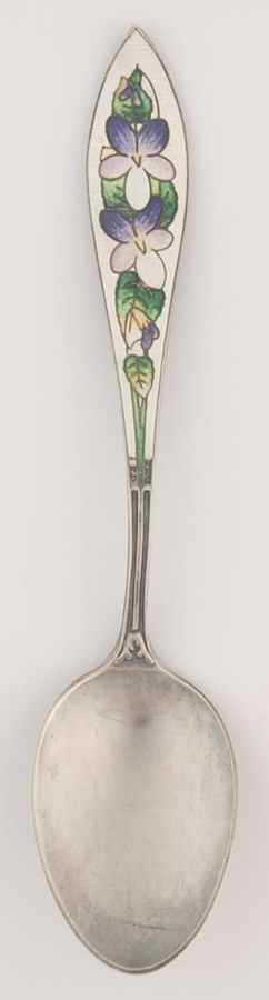 Flowers of the Month February-Violet - No Box by Unknown Mfg Silver-1