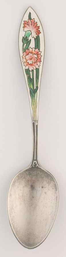 Flowers of the Month March-Carnation - No Box by Unknown Mfg Silver-1