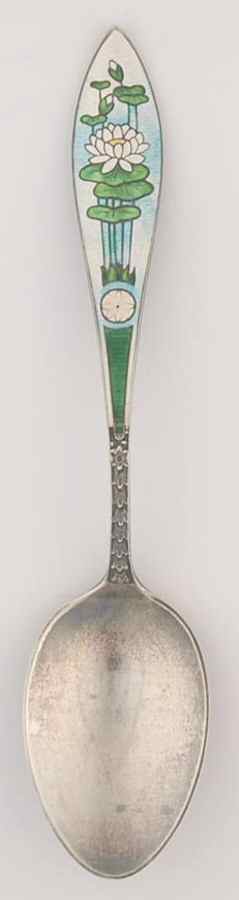 Flowers of the Month July-Water Lily - No Box by Unknown Mfg Silver-1