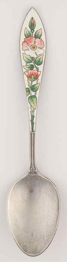Flowers of the Month August-Poppy - No Box by Unknown Mfg Silver-1