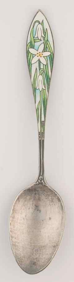 Flowers of the Month January-Snowdrop - No Box by Unknown Mfg Silver-1