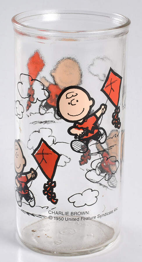 Peanuts Glasses Charlie Brown Flying Kite - No Box by United Feature Syndicate-1