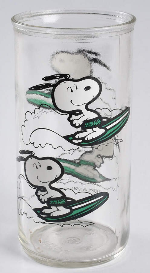 Peanuts Glasses Snoopy On Surfboard - No Box by United Feature Syndicate-1