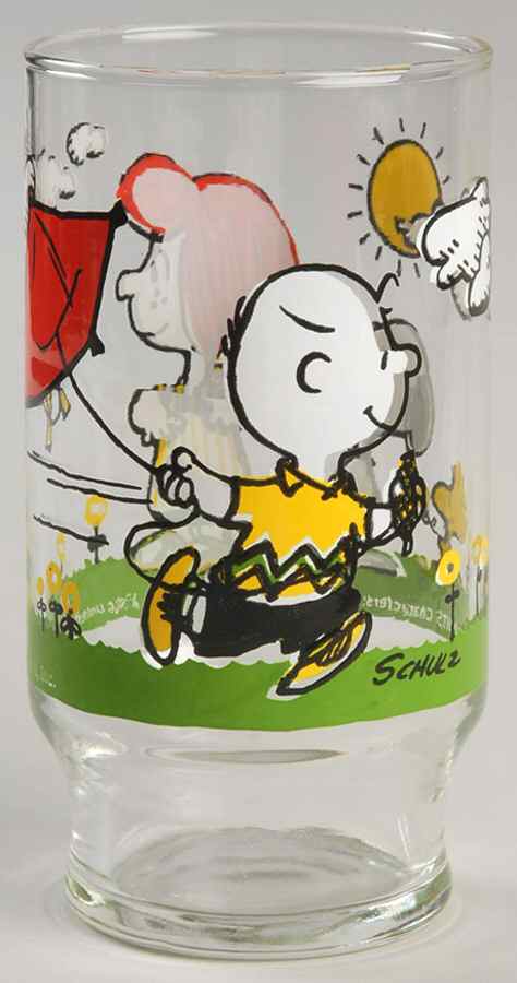 Peanuts Glasses Charlie Brown Flying A Kite - No Box by United Feature Syndicate-1