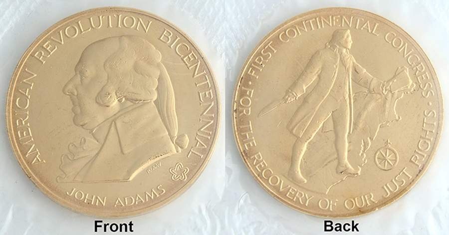 American Revolution Bicentennial First Continental Congress-Goldplate - Boxed by United States Mint-1