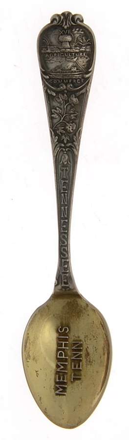 State Demitasse Spoons Tennessee-Memphis - No Box by Unknown Mfg Silver-1
