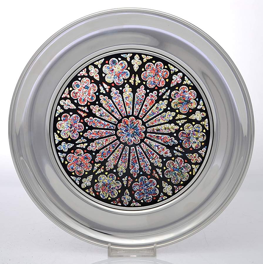 Stained Glass Cathedral Rose Creation Rose-Washington National Cathed - Boxed by US Historical Society-1