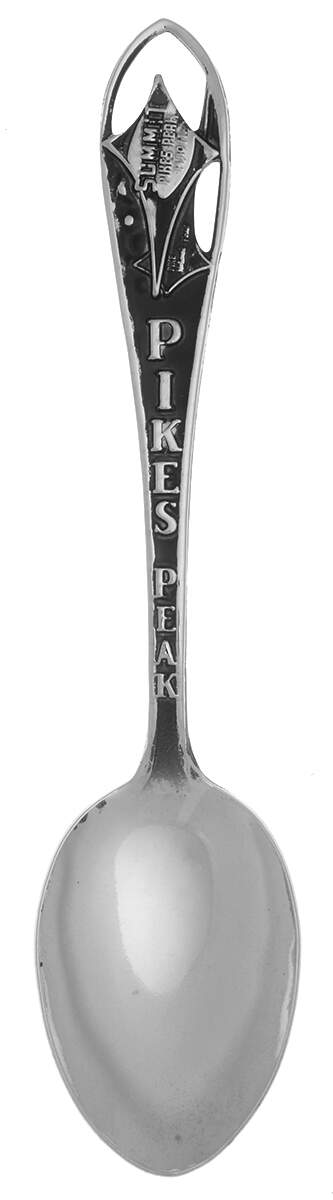 States and Cities Spoons(Silverplate Or Stainless) Pikes Peak - No Box by Unknown Mfg Silver-1