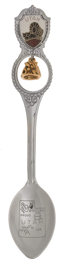 States and Cities Spoons(Silverplate Or Stainless) Utah (Beehive) - No Box by Unknown Mfg Silver-1