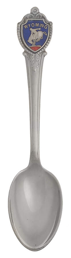 States and Cities Spoons(Silverplate Or Stainless) Wyoming - No Box by Unknown Mfg Silver-1