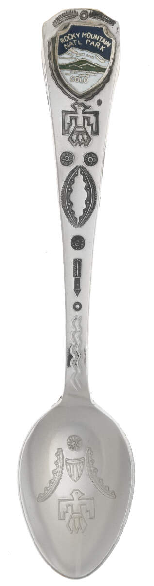States and Cities Spoons(Silverplate Or Stainless) Rocky Mountain Natl Park, Colo - No Box by Unknown Mfg Silver-1