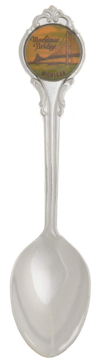 States and Cities Spoons(Silverplate Or Stainless) Mackinac Bridge, Michigan - No Box by Unknown Mfg Silver-1