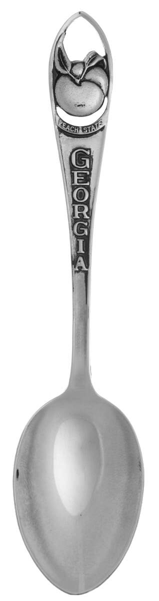 States and Cities Spoons(Silverplate Or Stainless) Georgia (Peach State) - No Box by Unknown Mfg Silver-1