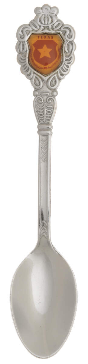 States and Cities Spoons(Silverplate Or Stainless) Texas, Enamel Star - No Box by Unknown Mfg Silver-1