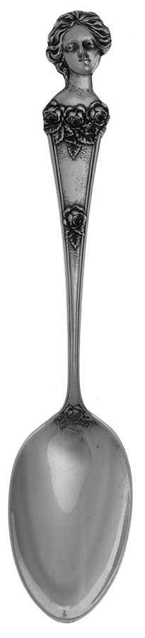 Sorority Chocolates Sterling Spoons Sorority Girl #6 - No Box by Unknown Mfg Silver-1