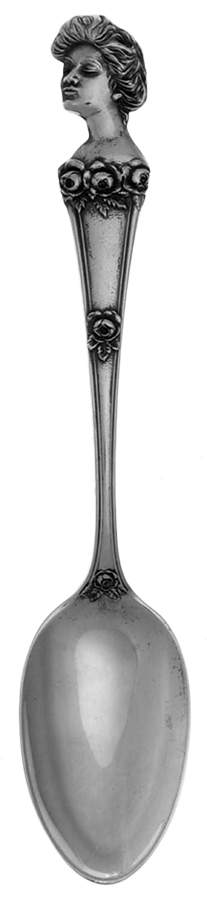 Sorority Chocolates Sterling Spoons Sorority Girl #2 - No Box by Unknown Mfg Silver-1