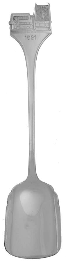 International Souvenir Spoons Sakuradai Church - No Box by Unknown Mfg Silver-1