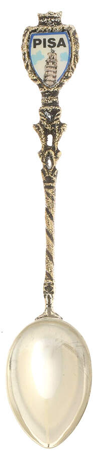 International Souvenir Spoons Pisa - No Box by Unknown Mfg Silver-1