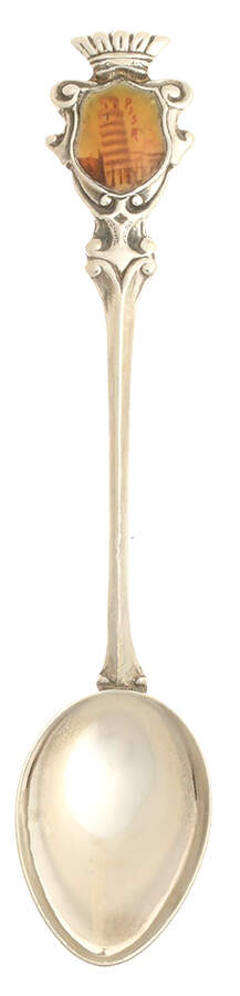 International Souvenir Spoons Pisa - No Box by Unknown Mfg Silver-1