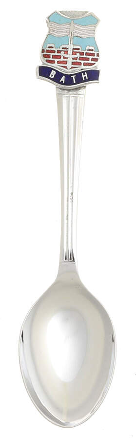 International Souvenir Spoons Bath (Uk) - No Box by Unknown Mfg Silver-1