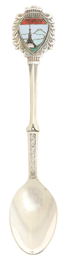 International Souvenir Spoons Tokyo - No Box by Unknown Mfg Silver-1