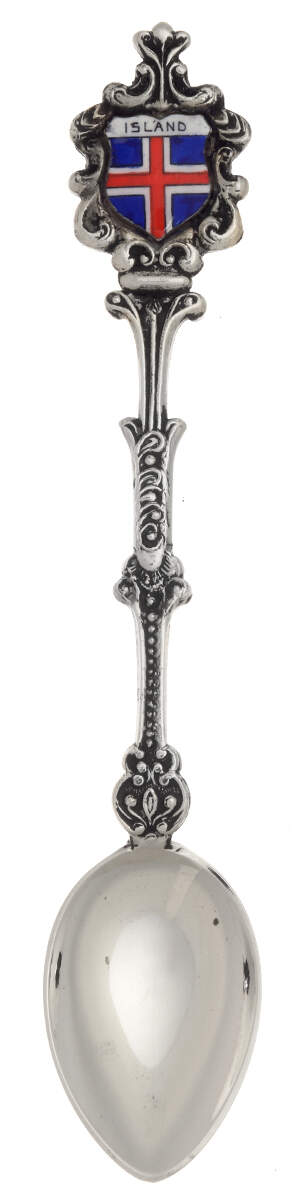 International Souvenir Spoons Island (Great Britain) - No Box by Unknown Mfg Silver-1