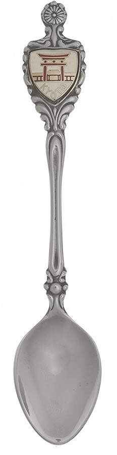 International Souvenir Spoons Kyoto - No Box by Unknown Mfg Silver-1