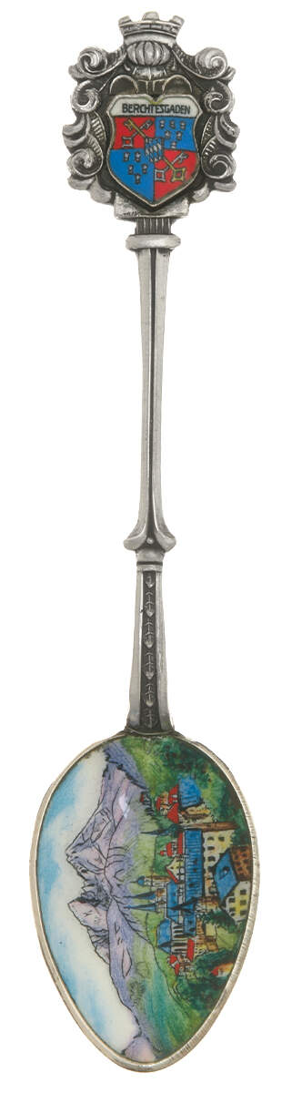 International Souvenir Spoons Berchtesgaden - No Box by Unknown Mfg Silver-1