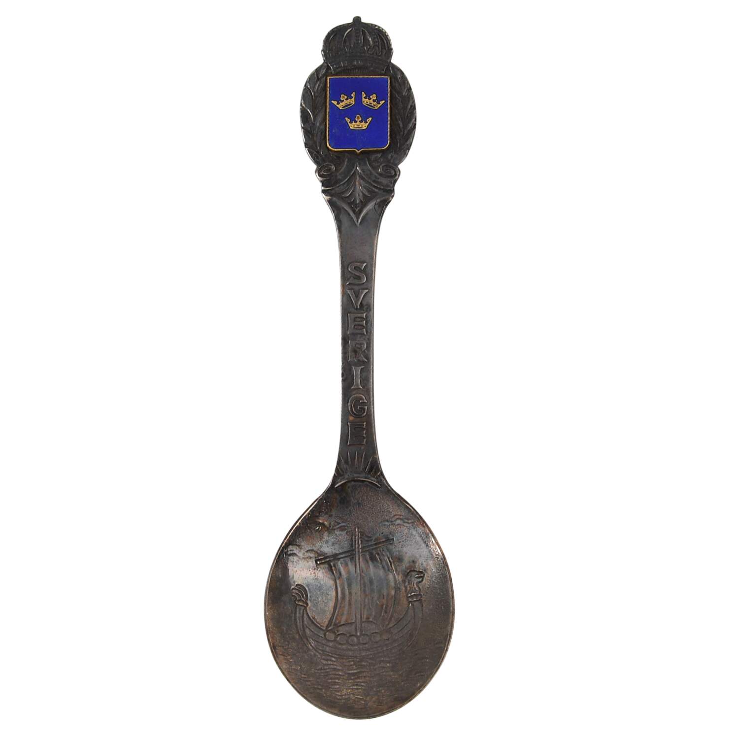 Souvenir & Collector Spoons Sverige - Sweden - No Box by Unknown Mfg Silver-1