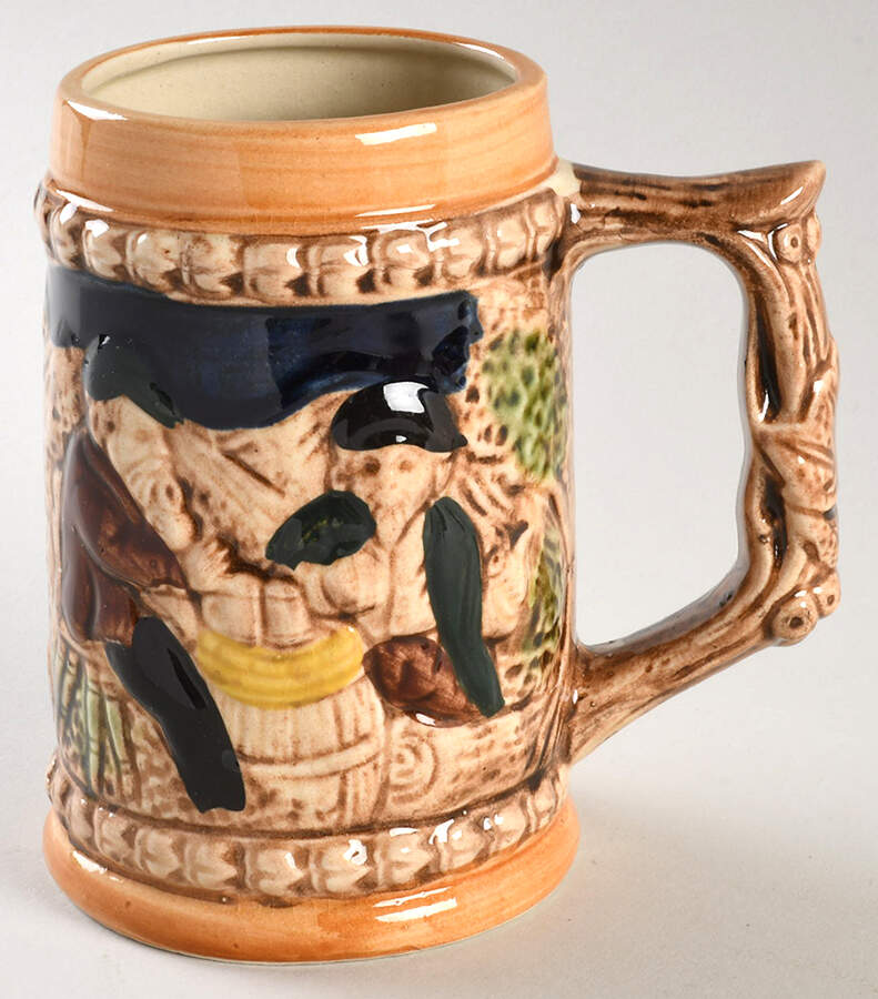 Unknown Manufacturer Steins 2 Men Drinking Beer, Cabin - No Box by Unknown Manufacturer-1