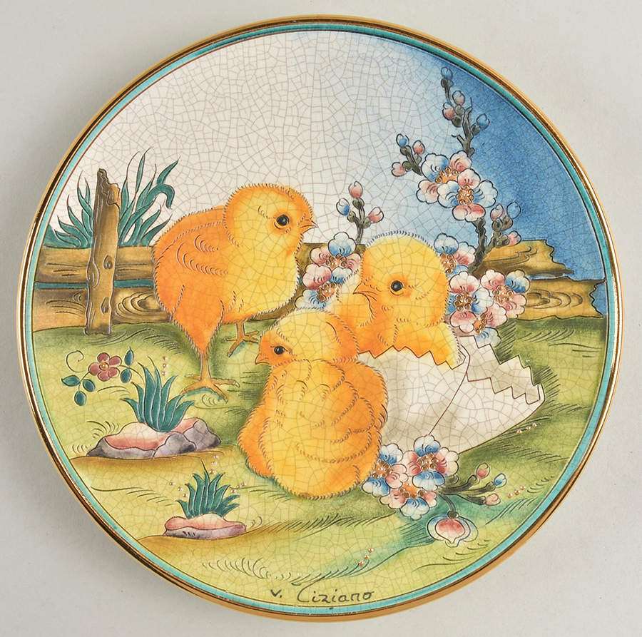 Easter Plate-Veneto Flair Chicks - No Box by Veneto Flair-1