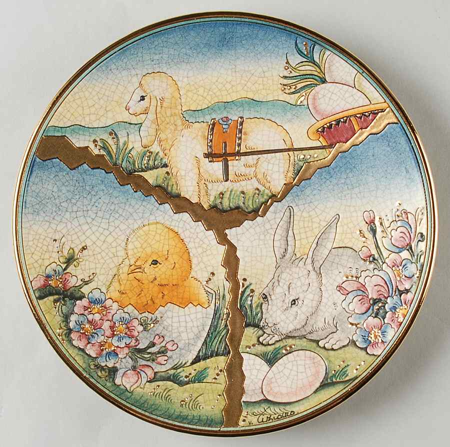 Easter Plate-Veneto Flair Composite - Boxed by Veneto Flair-1