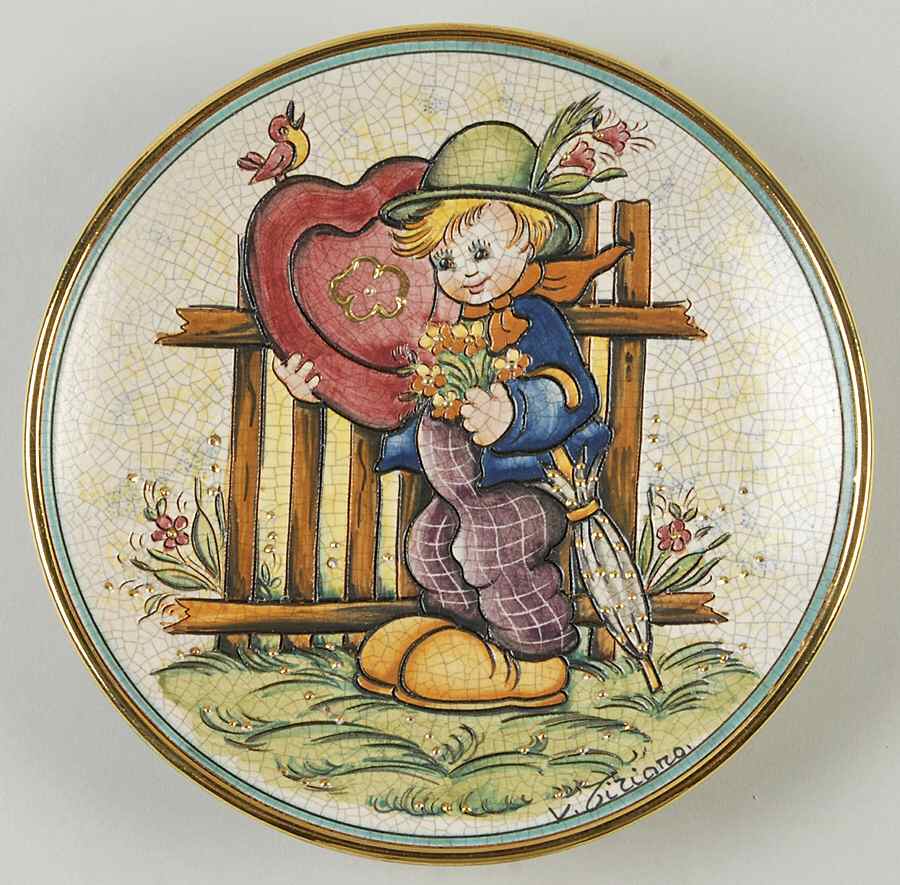 Valentines Day Plate Valentine Boy - No Box by Veneto Flair-1