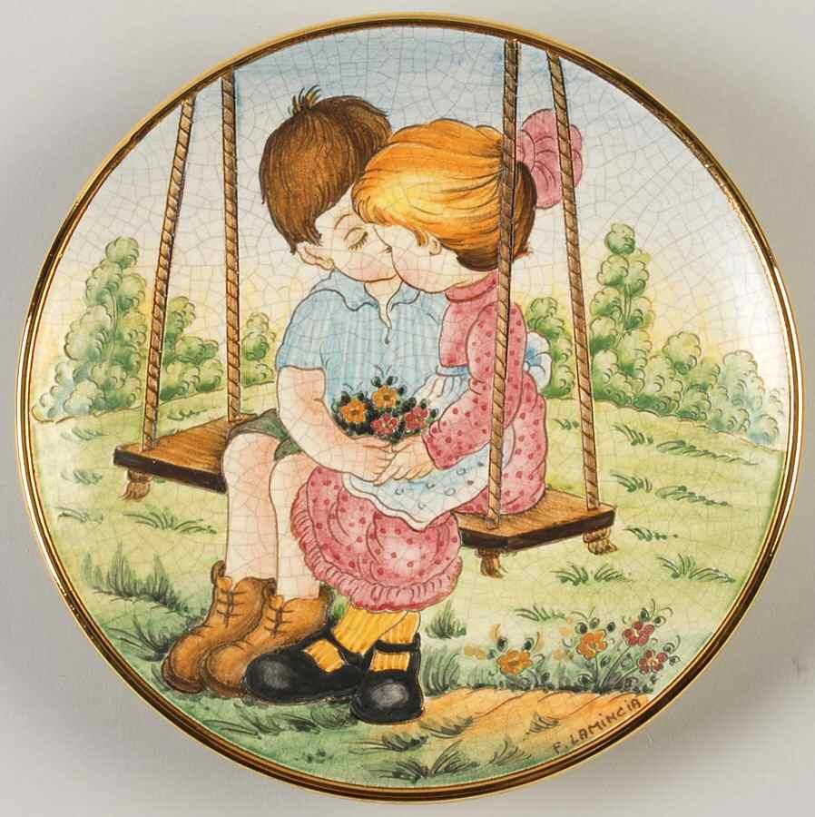 Valentines Day Plate Young Love - No Box by Veneto Flair-1