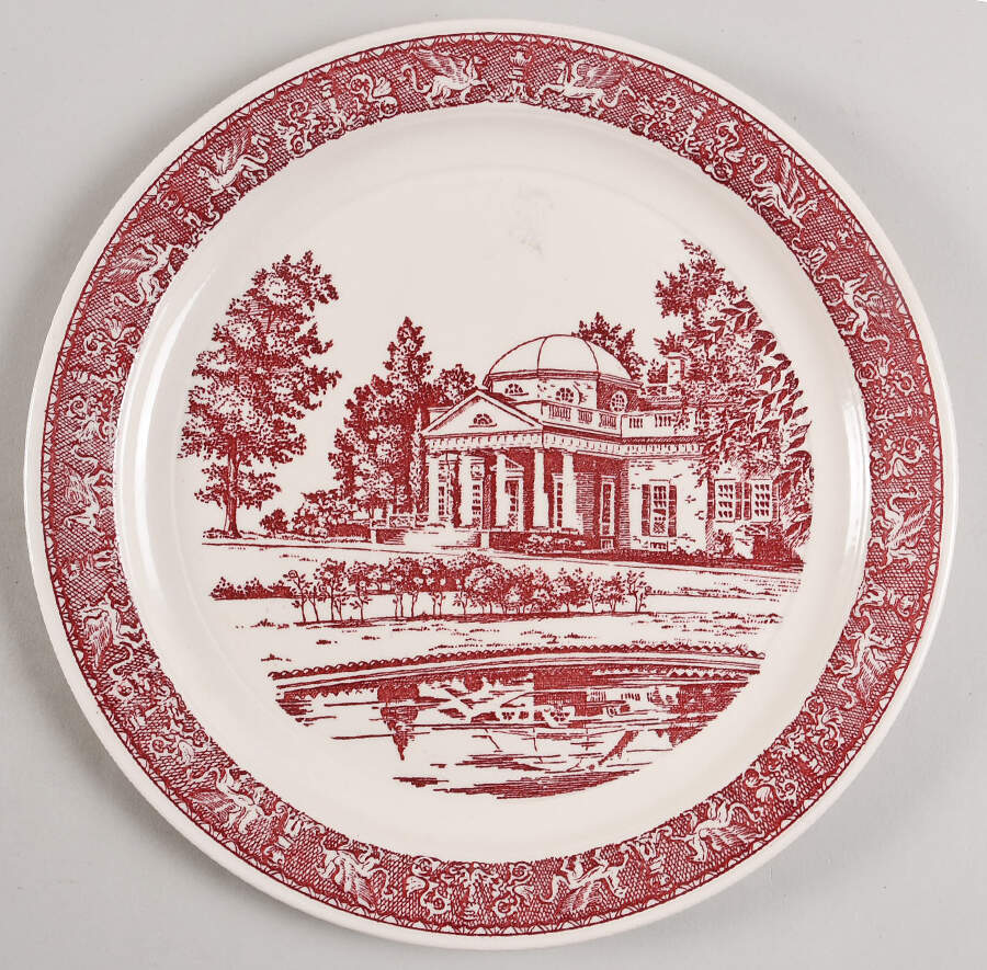 Vernon Kilns Plate Monticello - No Box by Vernon Kilns-1