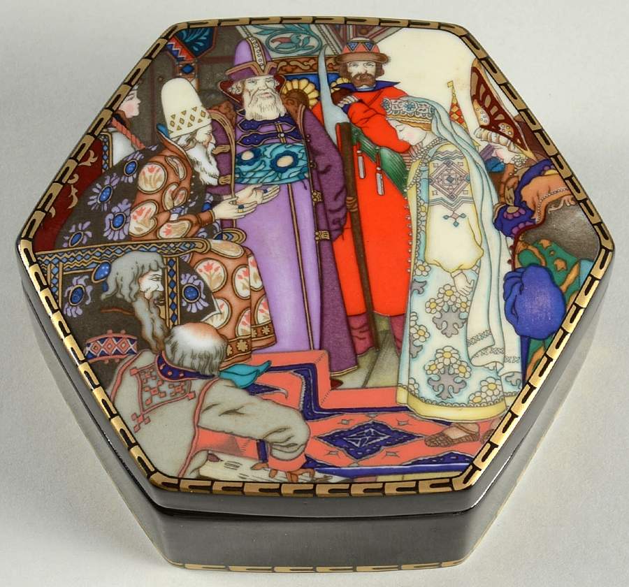 Russian Fairy Tales-Box Snegurochka  At The Court Of Tsar Berend - With Box by Villeroy & Boch-1