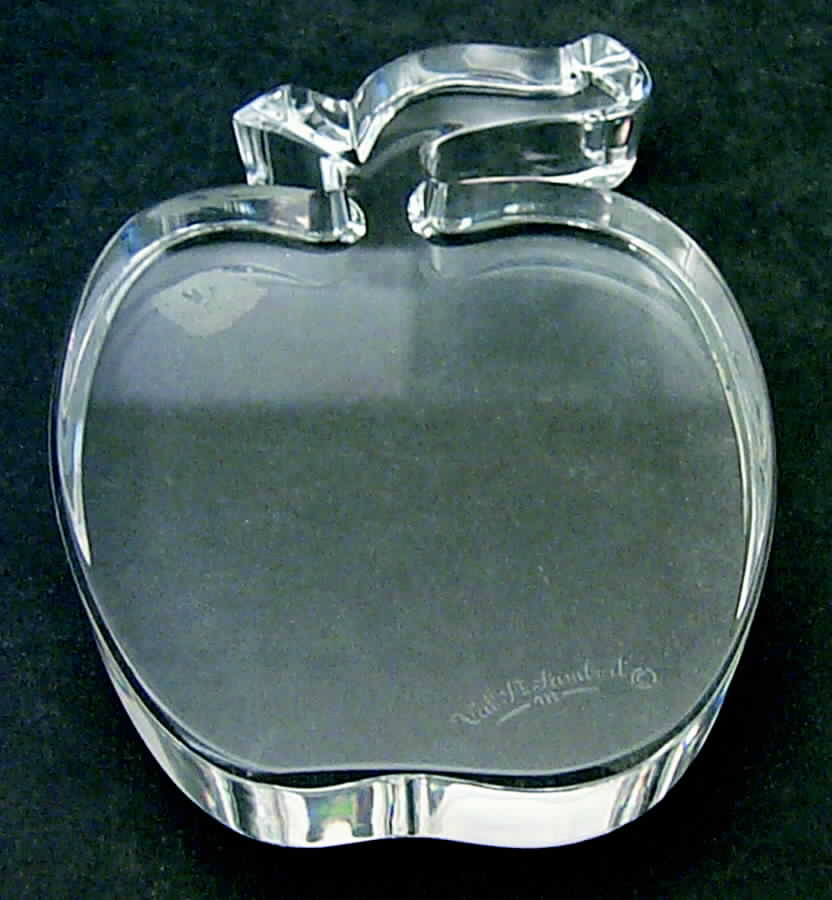 Val St. Lambert Figurines Apple Paperweight - No Box by Val St Lambert-1