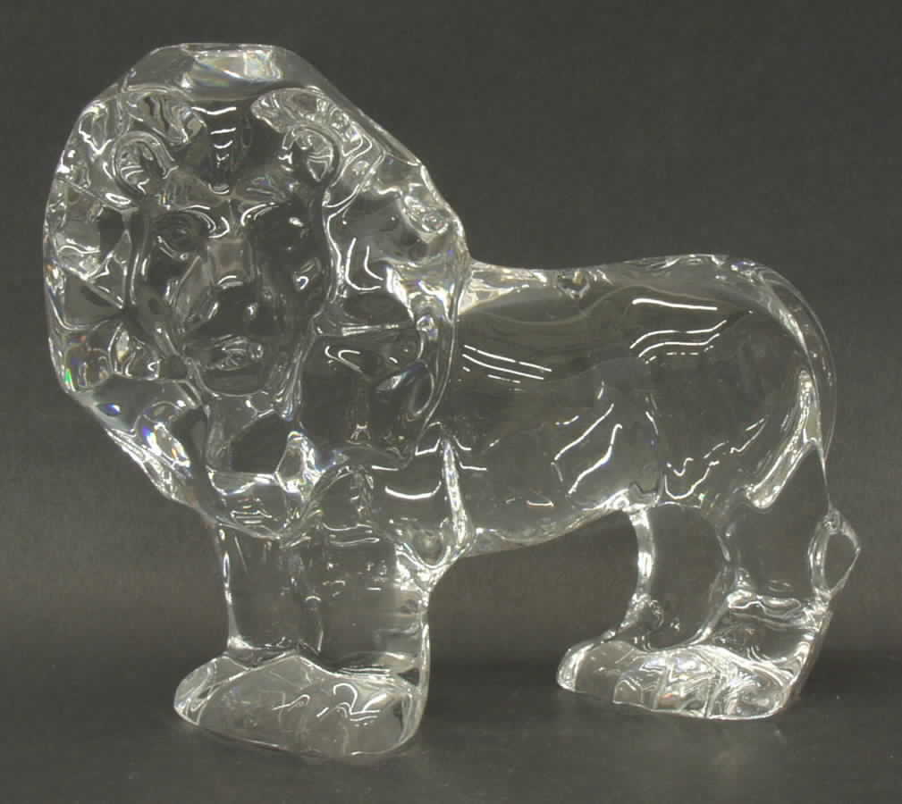Val St. Lambert Figurines Lion - Boxed by Val St Lambert-1