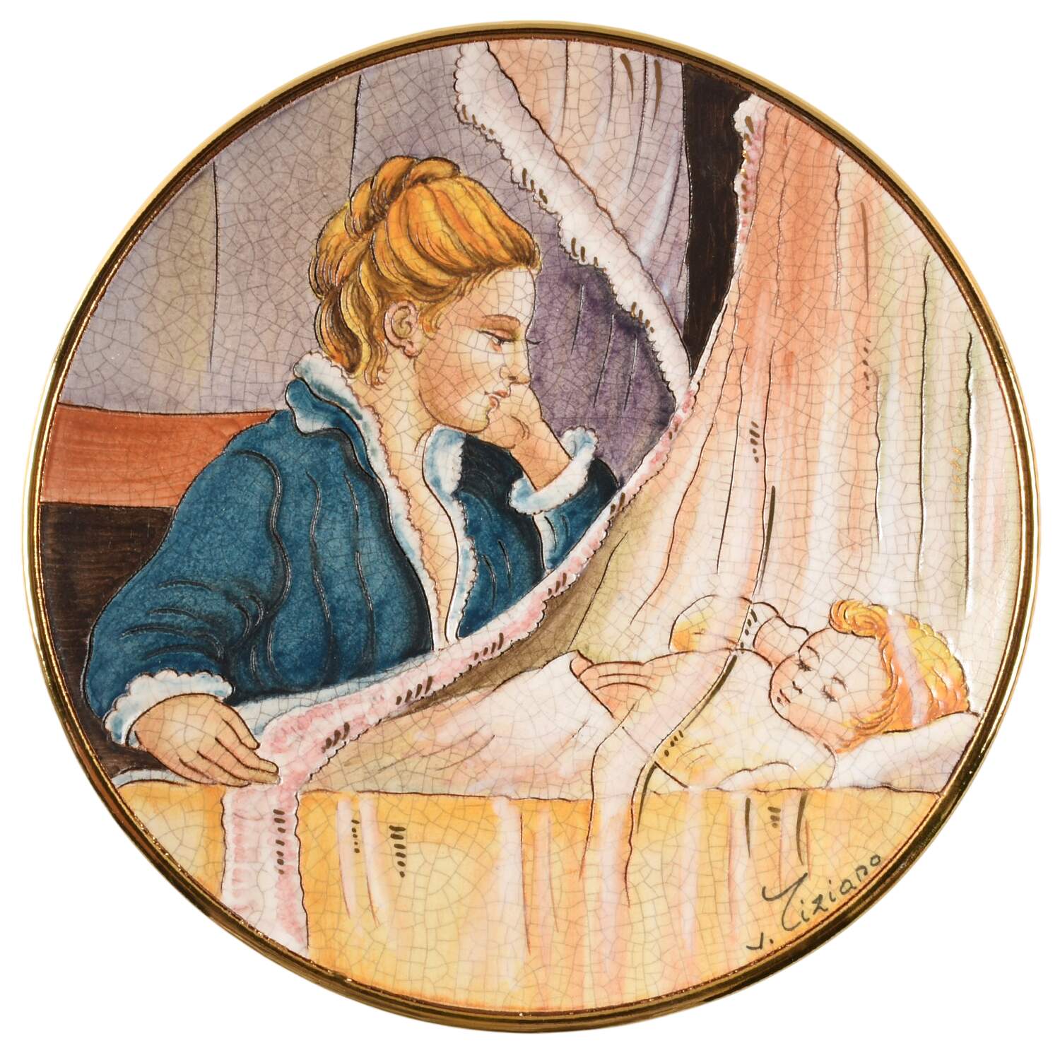 Veneto Flair Mothers Day Plate Mother And Child - Boxed by Veneto Flair-1