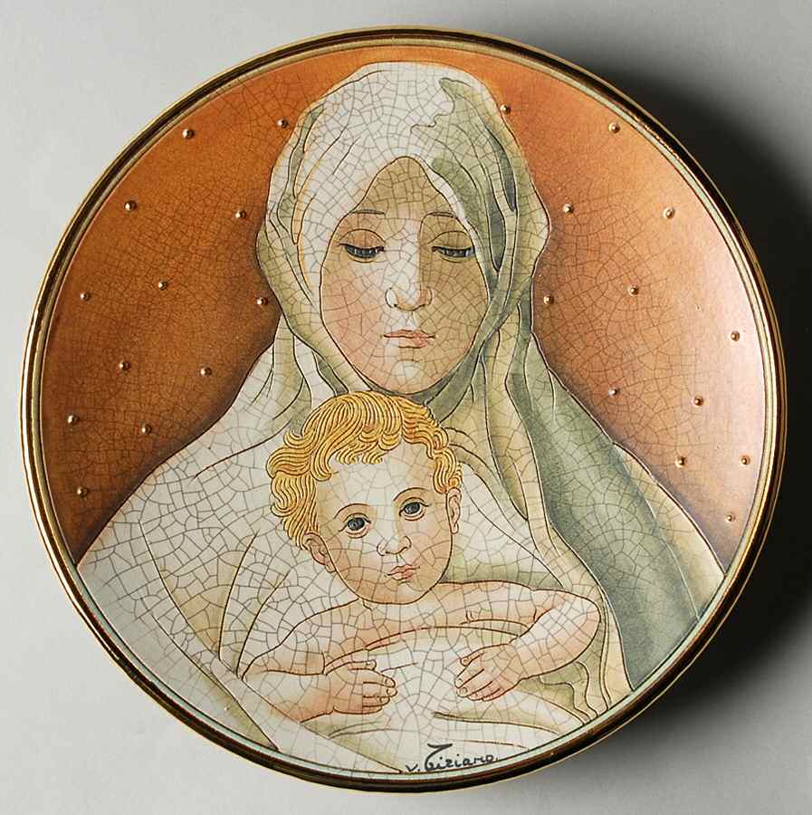 Veneto Flair Mothers Day Plate Madonna & Child - Boxed by Veneto Flair-1