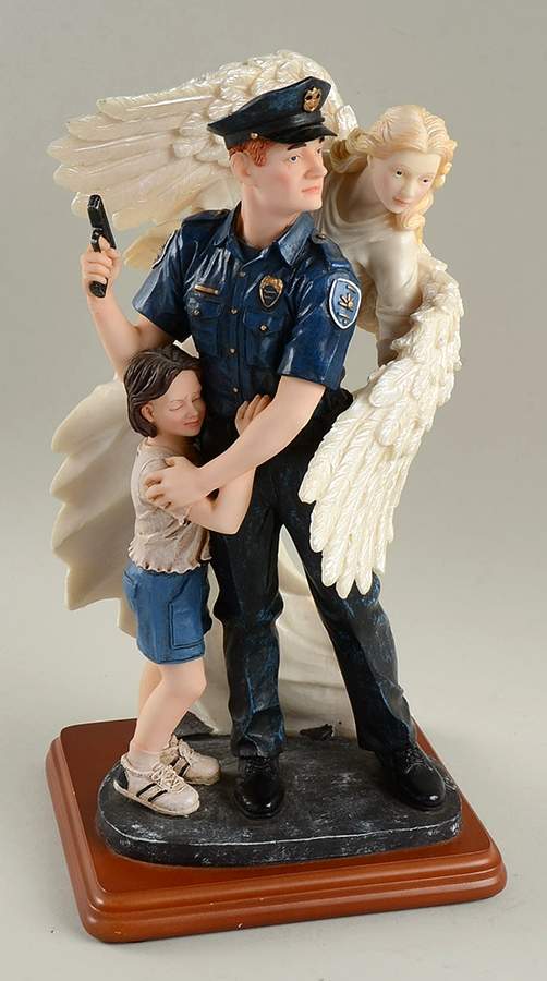 Blue Hats of Bravery The Shield Of An Angel - No Box by Vanmark-1