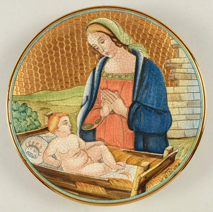 Christmas-Plate Christ Child - No Box by Veneto Flair-1