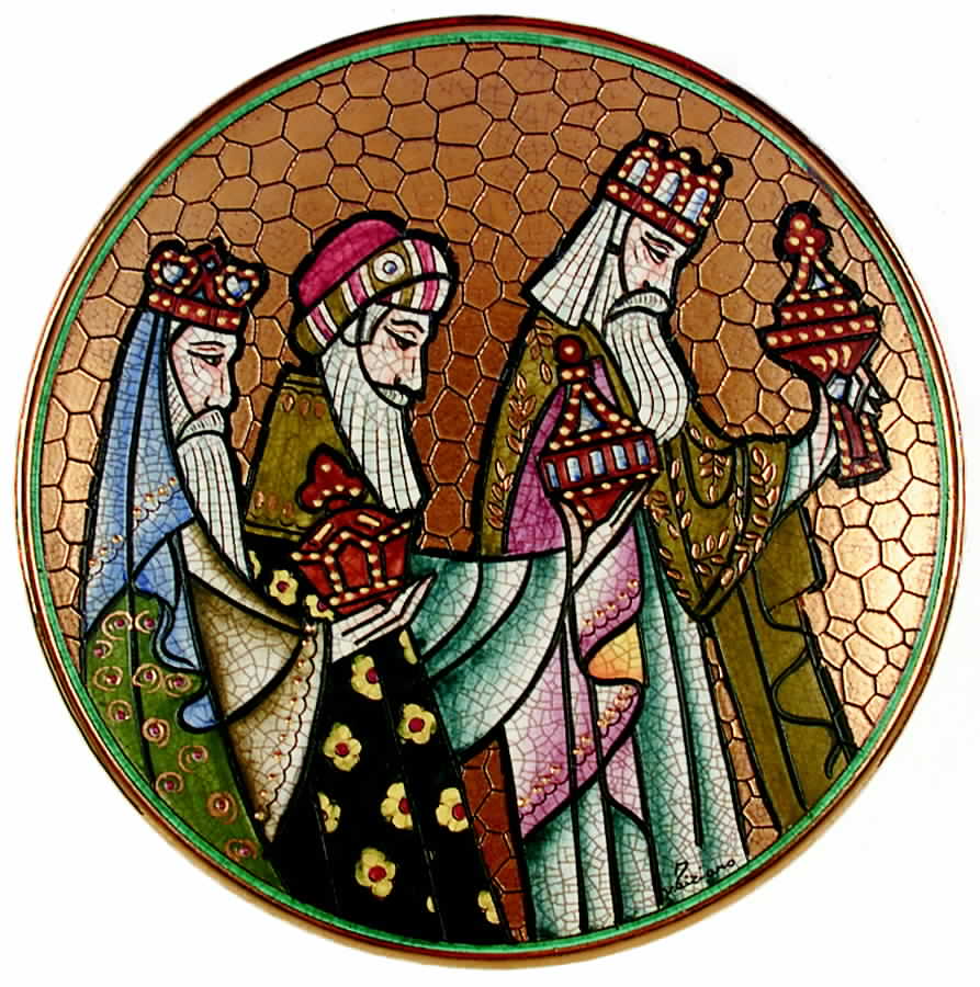 Christmas-Plate Three Kings - No Box by Veneto Flair-1
