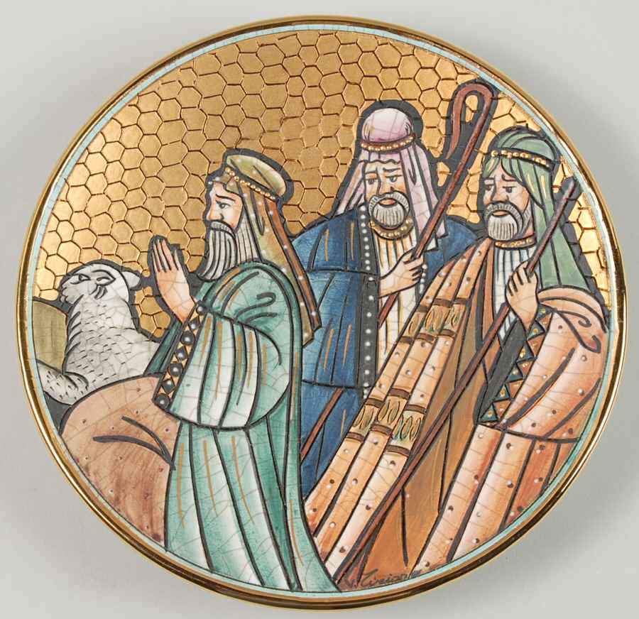 Christmas-Plate Shepherds - Boxed by Veneto Flair-1