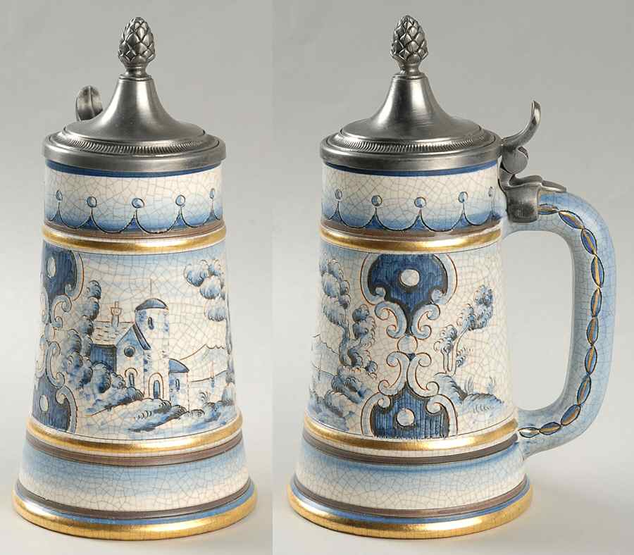 Veneto Flair Stein Castle On Lake(Blue) - No Box by Veneto Flair-1